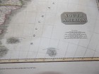 1814 Antique Map Of South America By John Thompson