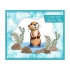 Otters You re My Otter Half Otterly Amazing Metal Cutting Dies Clear Stamps