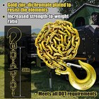 Heavy Duty Trailer Safety Chains G80 W Grab Hooks For Secure Gooseneck Coupler