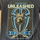 Roman Reigns Shirt Mens Small Blue The Big Dog Unleashed Wwe Wwf Wrestling Tee