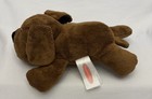 Melissa And Doug 10    Puppy dog Laying Dark Brown Plush Stuffed Animal Toy Euc