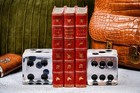 Large Jumbo Oversized Pair Lucite Painted Dice Vintage Mid Century Modern Mcm