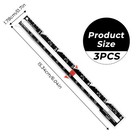 3 Pack Sewing Ruler Sliding Gauge Sewing Measuring Tool Metal Seam Guide Ruler