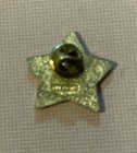 Vintage Usa Star Shaped American Flag Gold Tone Enamel Patriotic Lapel Hat Pin