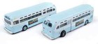 2 Pack Mini-metals 52000-gmc Transit Bus 1 160 N Scale Train Accessories New