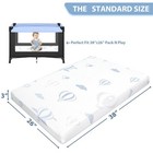 38x26 Dual-sided Memory Foam Pack N Play Mattress Pad For Baby  Soft Washable
