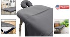 Soft Grey Microfiber Massage Table Sheet Set - 3 Piece Cover  Sheet   Face Rest