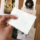 Jim Morrison Set Of 4 Post Cards  Sticker   Memorial  Paris  France Grave Site