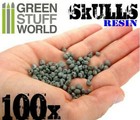 Green Stuff World 1 35  1 76   1 48   1 35  Scale 100 Resin Skulls - Scenery