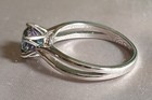 Real Moissanite Ring Size 6 Certified Tested Blue Stone 1 0ct  Gra Certificate 