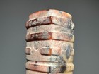 Rare  liang Zhu  Culture Old Jade Carved God Person Design  cong   guan h 4 4 Cm