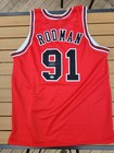 Dennis Rodman Signed Custom Jersey  91 Nba Basketball Chicago Bulls Psa Coa     