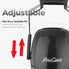 Procase Snr33db Noise Reduction Ear Muffs  Adult Hearing Medium  Blacka1