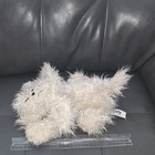 Vintage Russ Stuffed Plush Curly Puppy Dog White Shaggy 12  Realistic Laying