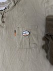 Rasco Fr Shirt Mens Flame Fire Resistant Long Sleeve Henley Pocket Work Shirt Xl
