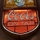 Vintage 1970   s Coors Beer    on Tap    Lighted Bar Tavern Sign