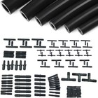 6pcs 5ft Car Vacuum Hose Line Pipe Kit  113 Connectors Automotive Replacement