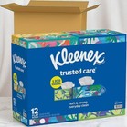 Kleenex Trusted Care Facial 2 Ply Tissues  12 Boxes   160 Tissues In Each Box 