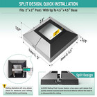 8pcs 2   2  Post 4 5  Base  Aluminum Post Base Cover  Suitable For Iron Stair