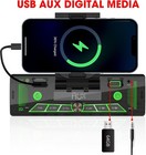Marine Radio Head Unit Fm Car Stereo Boat Usb Aux Bluetooth   Phone Holder Mount
