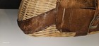 Antique Wicker   Leather Trout Fishing Creel Fisherman s 16    Basket 