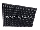  5-pack  200 Cell Seedling Trays  Reusable Seed Starter Kit Plastic Tray