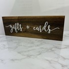 Gifts And Cards Wooden Sign Rustic Wedding Baby Bridal Shower Table Decor