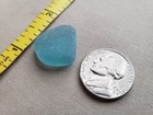 Genuine Beach Sea Glass Surf Tumbled Teal Green Blue Ocean Frosted Medium V01