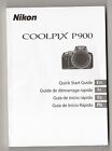 Nikon Coolpix P900 Camera Genuine Quick Start Guide   Instruction Manual