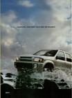 1997 Infiniti Qx4 Silver Suv Offroading River Run Out Of Planet Vintage Print Ad