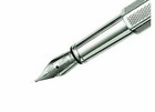 Caran D ache Ecridor Fountain Pen - Chevron Silver Plated - Fine Point - New
