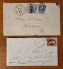 Us Stamp Covers Collection- Lot Of 6 Nineteenth Century With Classic Bank Notes 