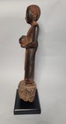 Antique Burmese Wood Monk Statue Mandalay Standing Buddha Alms Bowl Carved