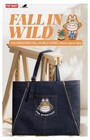 Authentic Pop Mart The Monsters Fall In Wild Series Denim Apron Bag
