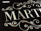 Engraved Custom Personalized Name Car Tag Diamond Etched Metal License Plate