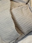 New Quince King Organic Cotton Luxe Waffle Honeycomb Duvet Set 2 King Sham Sand