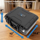 Casematix N Scale Train Storage Case Holds 40 Model Trains - Waterproof Lock Box