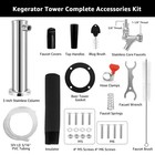 Imaictuu Kegerator Tower Single Tap Beer Tower Dispenser  Draft Beer Tap Tower