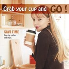 To Go Disposable Paper Coffee Cups 120 Pack With Lids sleeves straws hot cold   