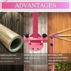 Barra De Gimnasia Para Ni  as De 3 A 15 A  os Con Aro  Altura Ajustable De 3  A 5 