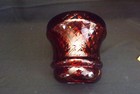 Vintage Cranberry Glass Shade Diamond Pattern Sh165 