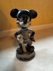 Walt Disney World Mickey Mouse Playing Baseball Bobblehead Figurine Bat Glove 8   