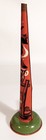 Vintage 9 75  Tin-litho Halloween Horn W  Black Cat-witch-jack-o-lantern Man