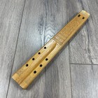 Vintage Hand-carved Wood Dvojanka Double Flute Made Yugoslavia Wooden 12 5    Sz