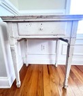 Vintage Fleetwood Sewing Machine  White Table Cabinet -local Pickup Only