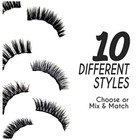 10 Pairs Magnetic Eyelashes  2 Waterproof Magnetic Eyeliner   Tweezer Kit