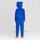 Sonic The Hedgehog Boys Pajamas Union Suit Size 8-12 One Piece Costume Halloween