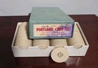 Vintage 100 Circle Square Mold Clay Poker Chips Csq Casino Gambling Osb White