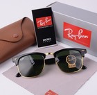 Ray-ban Sunglasses Rb3016 Clubmaster Classic Tortoise Frame 51mm