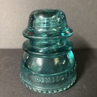 Glass Insulator Hemingray No 42  Aqua Blue green Made In Usa Antique Collector